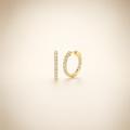 Moissanite Earrings – Gold Tone