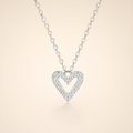 Moissanite Necklace - Silver Tone