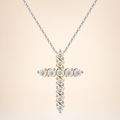 Moissanite Necklace - Silver Tone