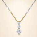 Moissanite Necklace (0.5ct) - Silver Tone