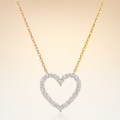 Moissanite Necklace - Silver Tone