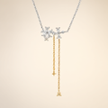 Moissanite Necklace - Silver Tone