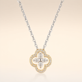 Moissanite Necklace - Silver Tone