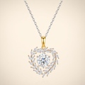 Moissanite Necklace (2ct) - Silver Tone