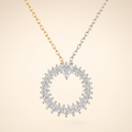 Moissanite Necklace - Silver Tone